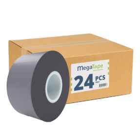24x MegaTape UT7 PVC tape - 33 m op rol 38 mm grijs