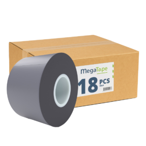 18x MegaTape UT7 PVC tape - 33 m op rol 50 mm grijs 18x MegaTape UT7 PVC tape - 33 m op rol 50 mm grijs