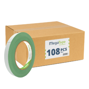 108x MegaTape 410 Dubbelzijdige verwijderbare expotape - 25m op rol 12 mm groen