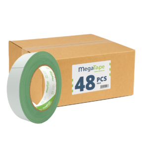 48x MegaTape 410 Dubbelzijdige verwijderbare expotape - 25m op rol 25 mm groen
