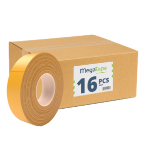 16x MegaTape 450 Dubbelzijdige verwijderbare linnentape - 50m op rol 38 mm 16x MegaTape 450 Dubbelzijdige verwijderbare linnentape - 50m op rol 38 mm
