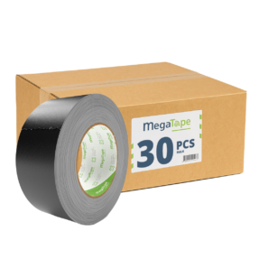 30x MegaTape MCT 300 Gaffa tape - 25m op rol 50 mm zwart