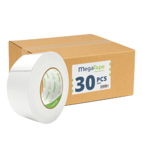 30x MegaTape MCT 300 Gaffa tape - 25m op rol 50 mm wit