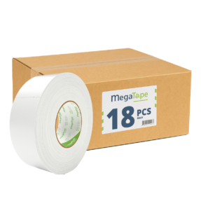 18x MegaTape MCT 300 Gaffa tape - 50m op rol 50 mm wit 18x MegaTape MCT 300 Gaffa tape - 50m op rol 50 mm wit