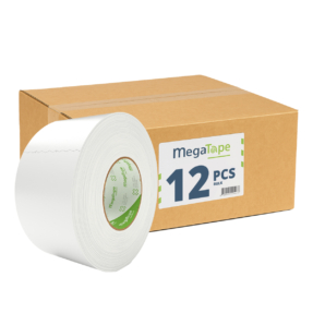 12x MegaTape MCT 300 Gaffa tape - 50m op rol 75 mm wit 12x MegaTape MCT 300 Gaffa tape - 50m op rol 75 mm wit
