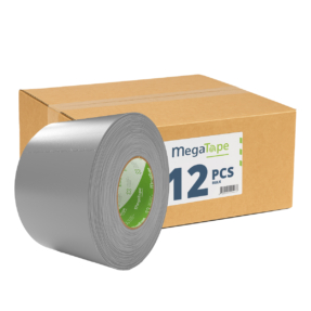 12x MegaTape MCT 300 Gaffa tape - 50m op rol 100 mm grijs