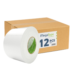 12x MegaTape MCT 300 Gaffa tape - 50m op rol 100 mm wit