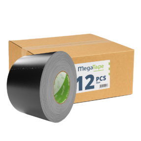 12x MegaTape MCT 300 Gaffa tape - 50m op rol 100 mm zwart 12x MegaTape MCT 300 Gaffa tape - 50m op rol 100 mm zwart