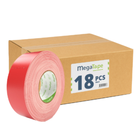 18x MegaTape MCT 300 Gaffa tape - 50m op rol 50 mm rood 18x MegaTape MCT 300 Gaffa tape - 50m op rol 50 mm rood