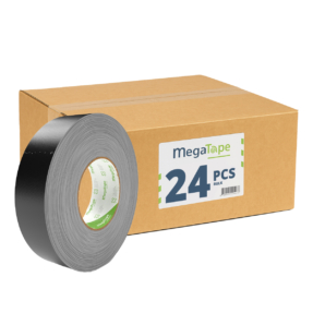 24x MegaTape MCT 300 Gaffa tape - 50m op rol 38 mm zwart