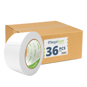 36x MegaTape UT5 PVC dansvloer tape - 33 m op rol 50 mm wit