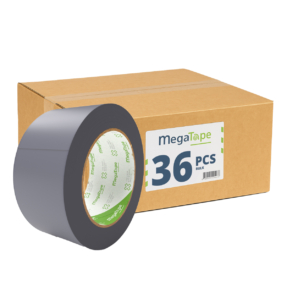 36x MegaTape UT5 PVC dansvloer tape - 33 m op rol 50 mm grijs