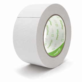 MegaTape UT120 beschrijfbare matte gaffa tape - 25m op rol 50 mm mat wit