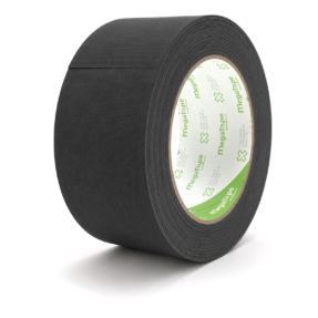 MegaTape UT120 beschrijfbare matte gaffa tape - 25m op rol 50 mm mat zwart