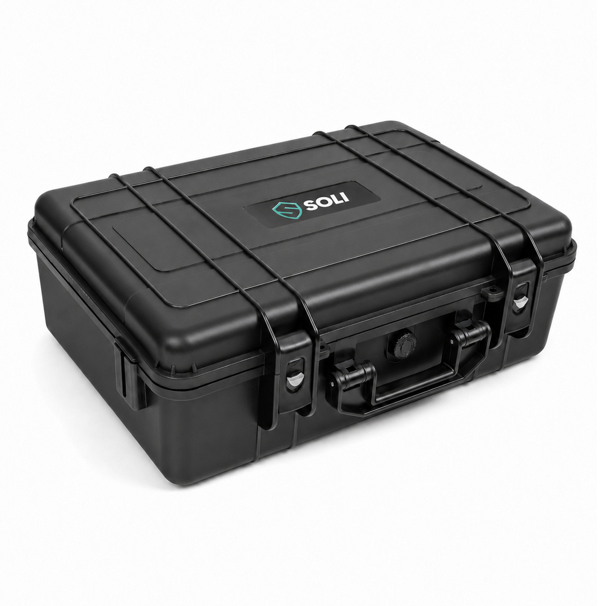 SOLI™ Protector Case 1800 waterdichte robuuste kunststof koffer zwart SOLI™ Protector Case 1800 waterdichte robuuste kunststof koffer zwart