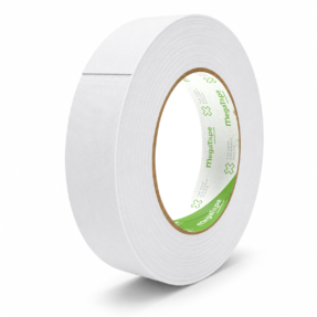 MegaTape UT120 beschrijfbare matte gaffa tape - 25m op rol 19 mm mat wit