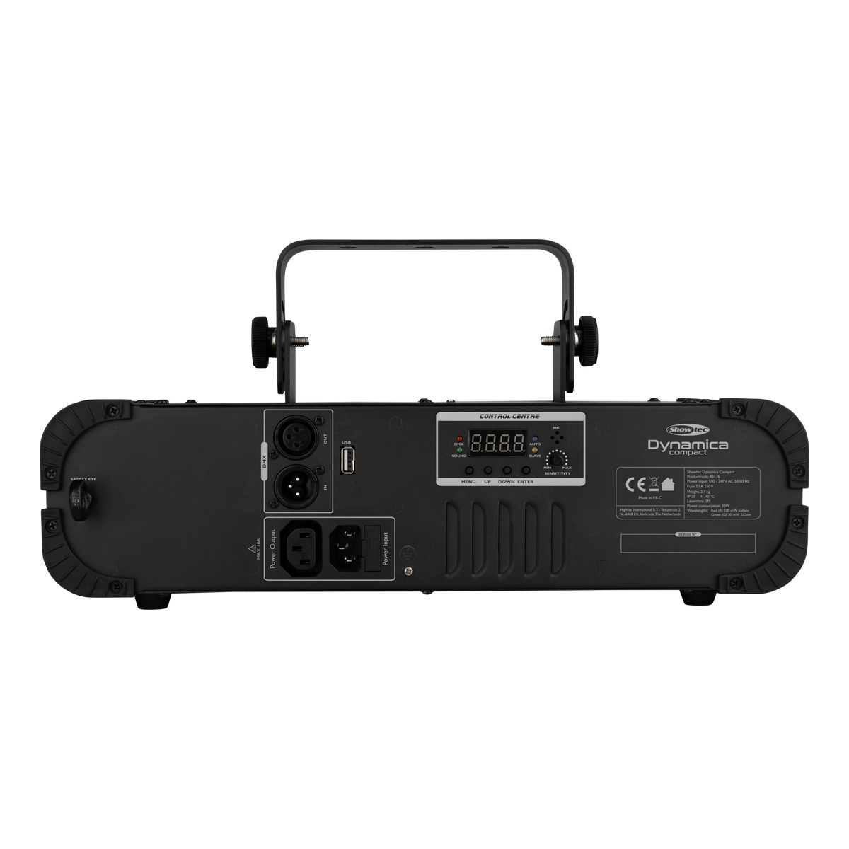 Showtec Dynamica Compact — compacte 4-IN-1 DMX lichteffect voor clubs & DJ's Showtec Dynamica Compact — compacte 4-IN-1 DMX lichteffect voor clubs & DJ's