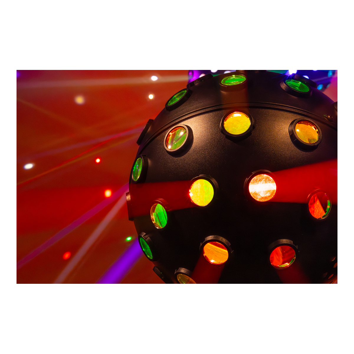 Showtec FireBall PRO – Dubbel RGBW-spiegelboleffect, DMX en stand‑alone Showtec FireBall PRO – Dubbel RGBW-spiegelboleffect, DMX en stand‑alone