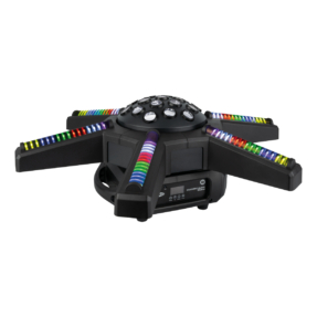 Showtec Hurricane 320 – 12x 5 W RGBW middenstuk en 6 draaiende armen Showtec Hurricane 320 – 12x 5 W RGBW middenstuk en 6 draaiende armen