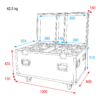 Showtec Case 4X voor Xpression 2000 – Met accessoirevak