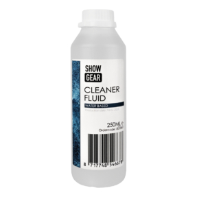 Showgear Cleaner Fluid - Reinigingsvloeistof voor rookmachines 250 ml Showgear Cleaner Fluid - Reinigingsvloeistof voor rookmachines 250 ml