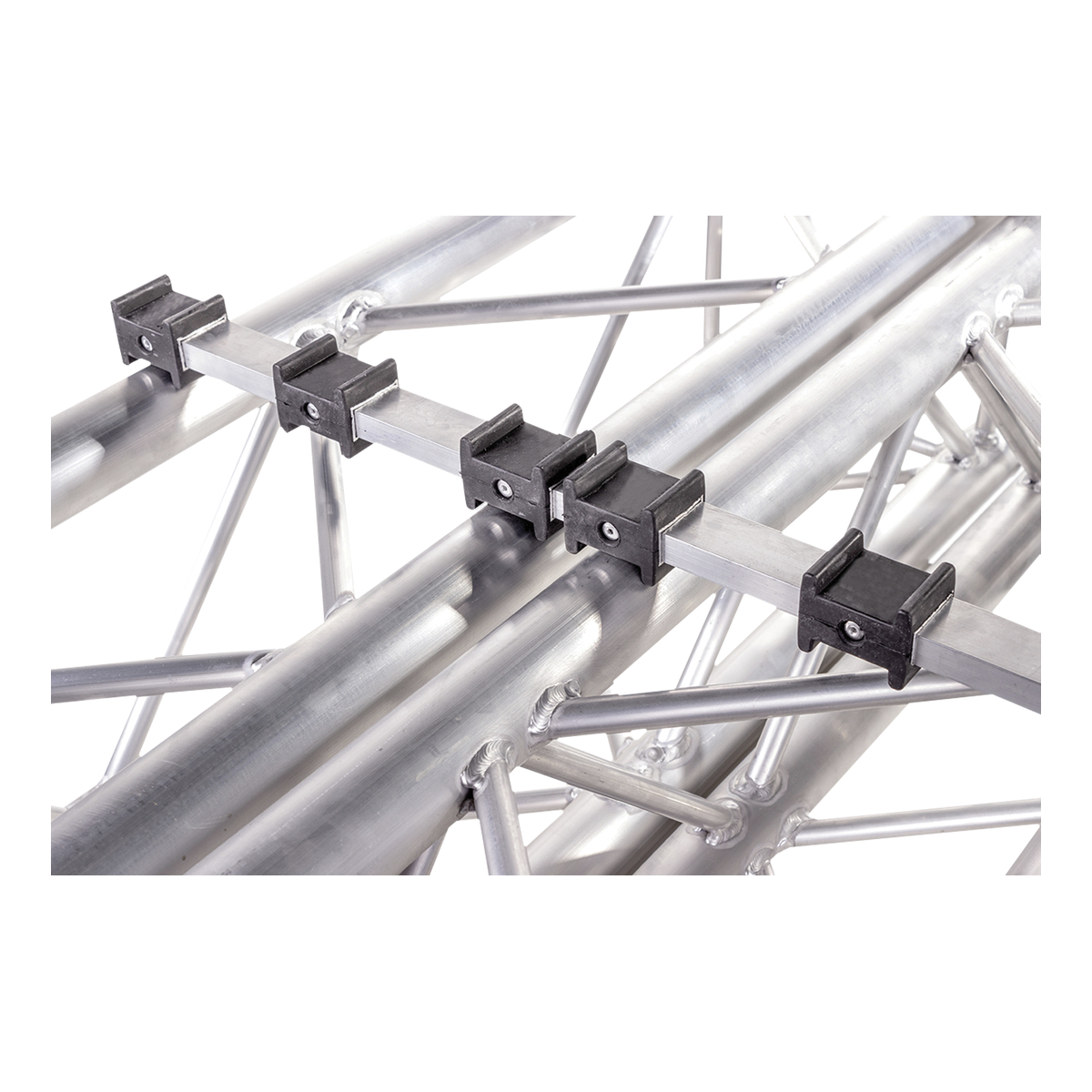 Showgear aluminium truss carrier voor 30-serie met zwarte rubberstuds Showgear aluminium truss carrier voor 30-serie met zwarte rubberstuds