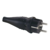 Abl Rubber Schuko 230V/240V Connector Male Zwarte behuizing – CEE7/VII Abl Rubber Schuko 230V/240V Connector Male Zwarte behuizing – CEE7/VII