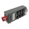 Showgear Powersplit 32 krachtstroomverdeler CEE 32A naar 6x Schuko en CEE 32A uitgang