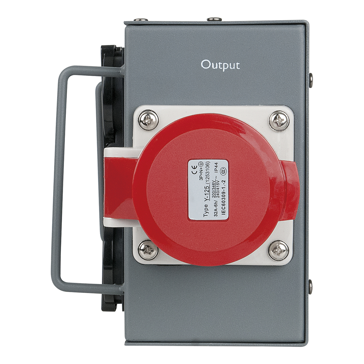 Showgear Powersplit 32 krachtstroomverdeler CEE 32A naar 6x Schuko en CEE 32A uitgang Showgear Powersplit 32 krachtstroomverdeler CEE 32A naar 6x Schuko en CEE 32A uitgang