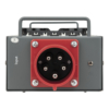 Showgear Powersplit 32 krachtstroomverdeler CEE 32A naar 6x Schuko en CEE 32A uitgang