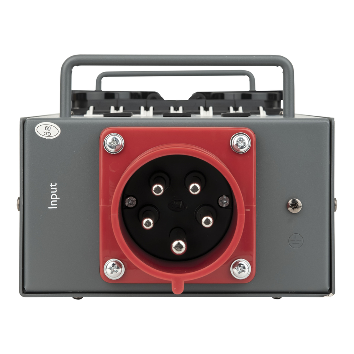 Showgear Powersplit 32 krachtstroomverdeler CEE 32A naar 6x Schuko en CEE 32A uitgang Showgear Powersplit 32 krachtstroomverdeler CEE 32A naar 6x Schuko en CEE 32A uitgang