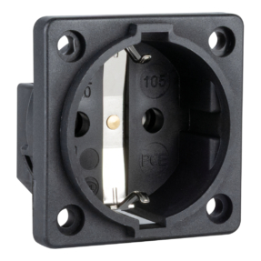 PCE inbouwcontactdoos 16 A 250 V met aardcontact, zonder kap – voor 50 × 50 mm frame PCE inbouwcontactdoos 16 A 250 V met aardcontact, zonder kap – voor 50 × 50 mm frame