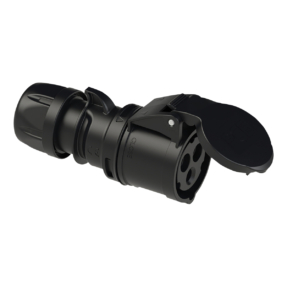 PCE CEE 32 A/240 V 3-P connector zwart – SHARK series PCE CEE 32 A/240 V 3-P connector zwart – SHARK series