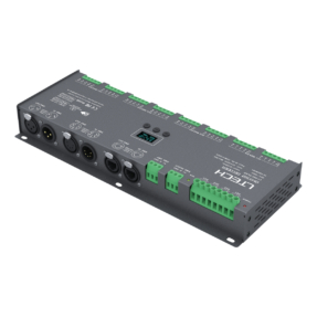 Ltech 32-kanaals DMX LED-driver × 3 A – DMX/RDM, OLED-display Ltech 32-kanaals DMX LED-driver × 3 A – DMX/RDM, OLED-display