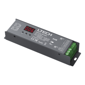 Ltech DMX LED-driver 4 kanalen × 8 A, 12 – 48 V DC Ltech DMX LED-driver 4 kanalen × 8 A, 12 – 48 V DC