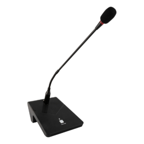 DAP BLI-10 aankondigingsmicrofoon met PTT, zwanenhals en XLR/TS-uitgang