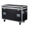 Showtec flightcase voor 2x Showtec Goliath, 9 mm multiplex, vlindersloten