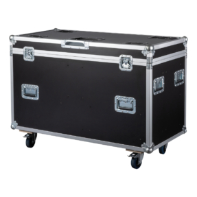 Showtec flightcase voor 2x Showtec Goliath, 9 mm multiplex, vlindersloten Showtec flightcase voor 2x Showtec Goliath, 9 mm multiplex, vlindersloten