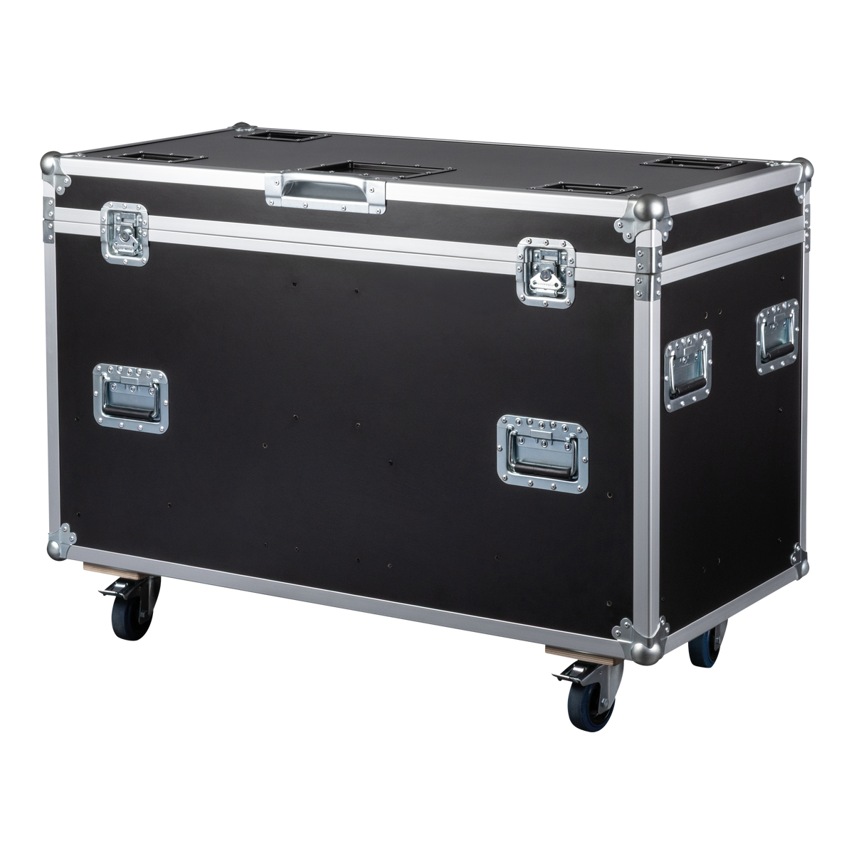 Showtec flightcase voor 2x Showtec Goliath, 9 mm multiplex, vlindersloten Showtec flightcase voor 2x Showtec Goliath, 9 mm multiplex, vlindersloten