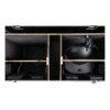 Showtec flightcase voor 2x Showtec Goliath, 9 mm multiplex, vlindersloten