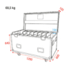 DMT Case voor 8x DMT Alpha Series voor 50x50 cm panels