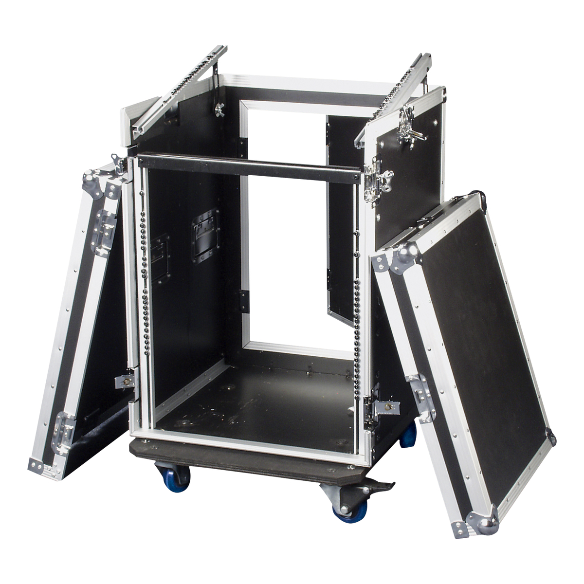 Showgear Combi Case 12U + 10U top – 19" combi flightcase, 12HE + 10HE Showgear Combi Case 12U + 10U top – 19" combi flightcase, 12HE + 10HE