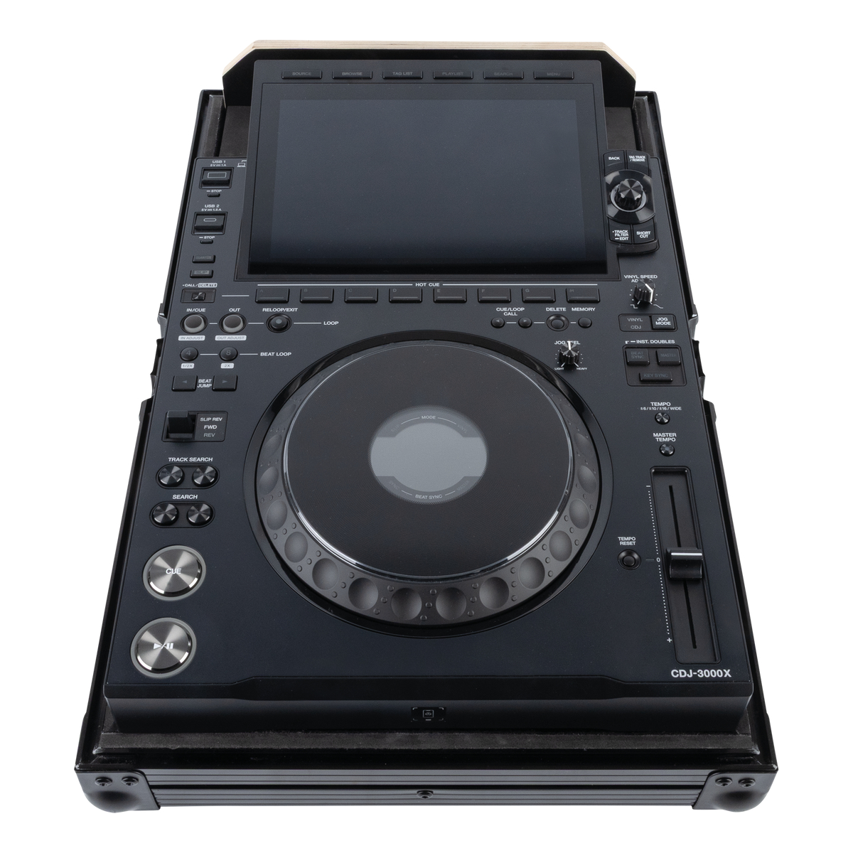 Showgear flightcase voor AlphaTheta CDJ-3000X, zwart – met kabelruimte Showgear flightcase voor AlphaTheta CDJ-3000X, zwart – met kabelruimte