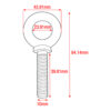 Showgear Speaker Hanging Eye M10 – Ophangring M10 voor luidsprekers