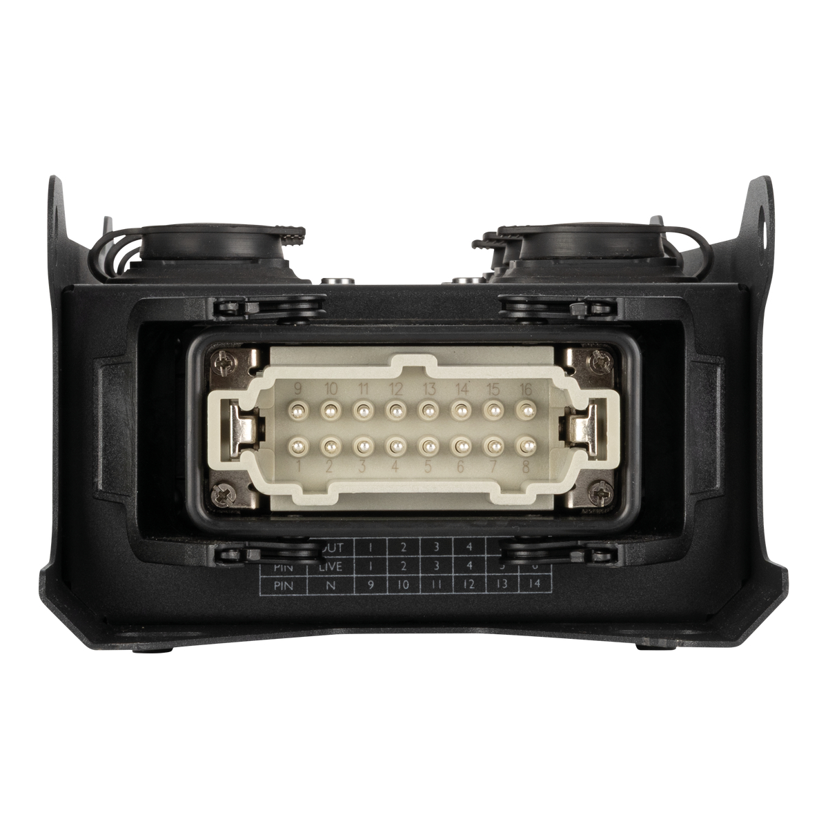 Showgear PowerCore 2m.6p breakoutbox – Breakout Multipin H16 in/uit naar 6x Power Pro True Showgear PowerCore 2m.6p breakoutbox – Breakout Multipin H16 in/uit naar 6x Power Pro True