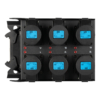 Showgear PowerCore 1m.6c breakoutbox Multipin H16 naar 6x CEE 16A, 1 m