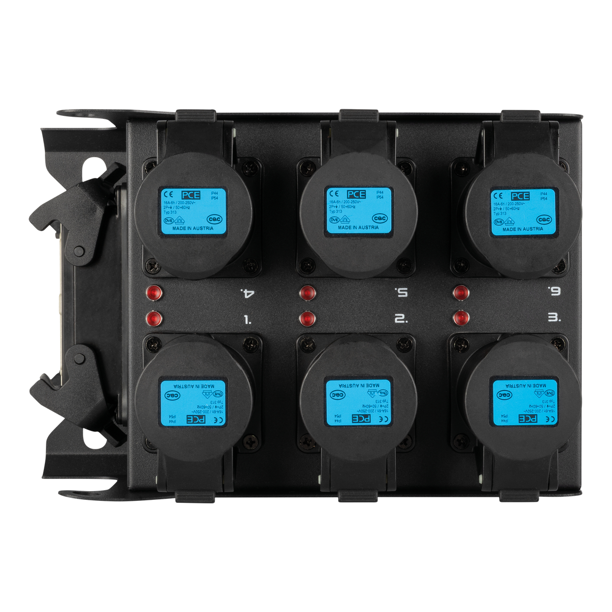 Showgear PowerCore 1m.6c breakoutbox Multipin H16 naar 6x CEE 16A, 1 m Showgear PowerCore 1m.6c breakoutbox Multipin H16 naar 6x CEE 16A, 1 m