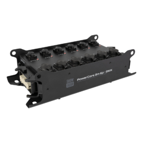 Showgear PowerCore 2m.6p – H16 naar 6x Power Pro True + DMX‑splitter, 2 m Showgear PowerCore 2m.6p – H16 naar 6x Power Pro True + DMX‑splitter, 2 m