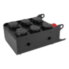 Showgear PowerCore c16a.6s stroomverdeler – 6x Schuko – 1x CEE 16 A (5-polig)