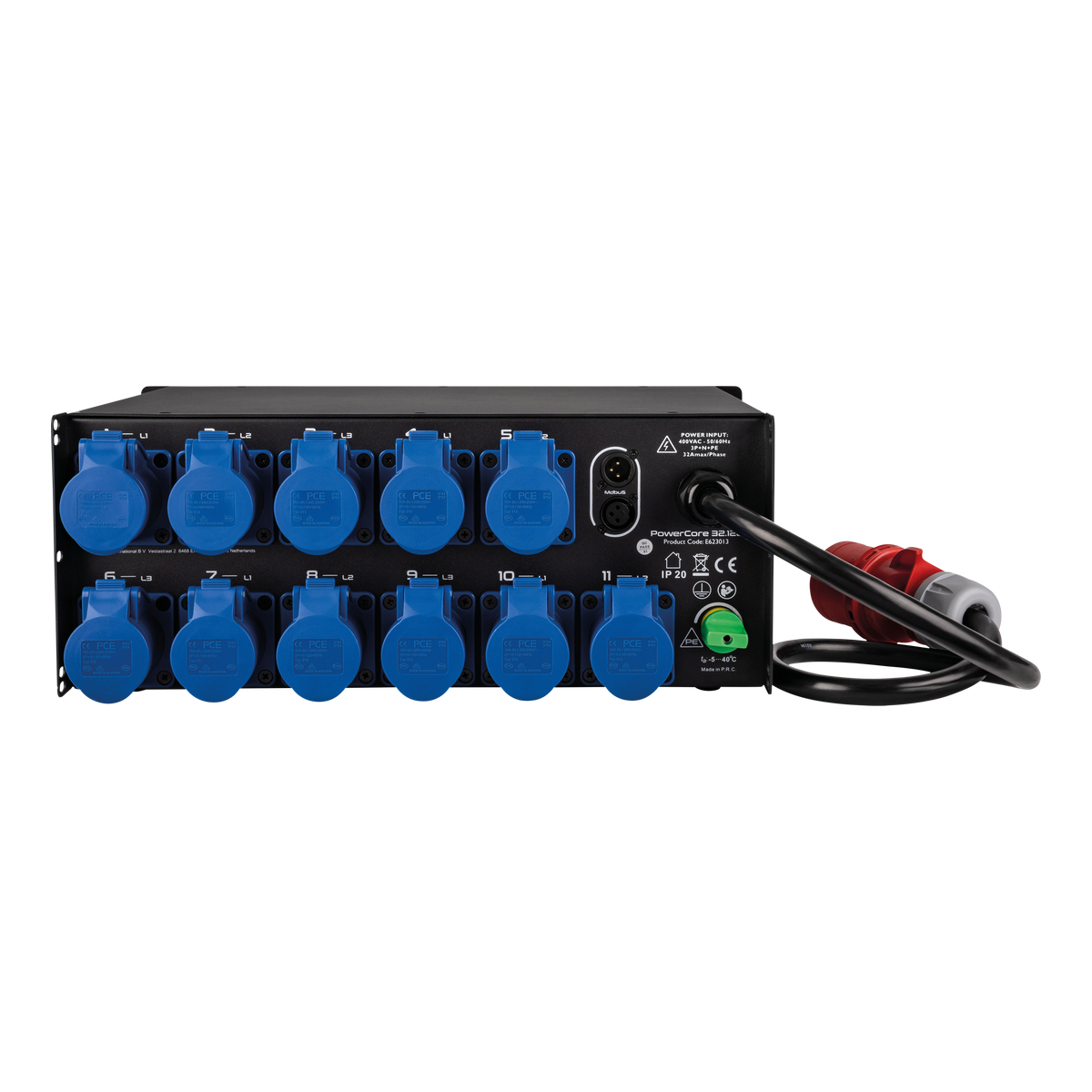 Showgear PowerCore 32.12c 1 + 11x CEE 16A Showgear PowerCore 32.12c 1 + 11x CEE 16A